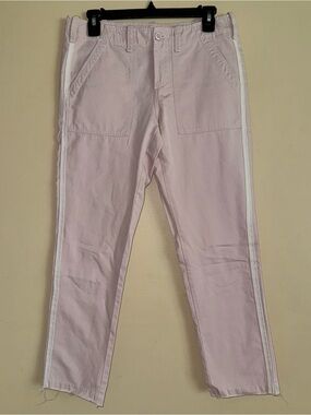 G1 All Purpose Goods Pink Side Stripe Twill Cotton Pants Size 2 NEW!